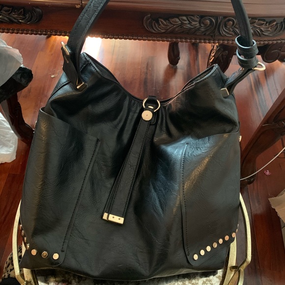 Handbags - Black Faux Leather Studded Bag 🤩⭐️💕